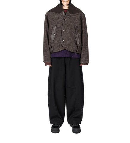 IVAN FLEECE JACKET STAGNANT BROWN