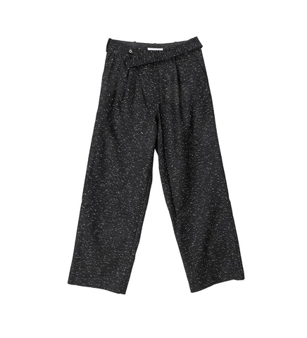 NAVIN WIDE TROUSER ASH BLACK
