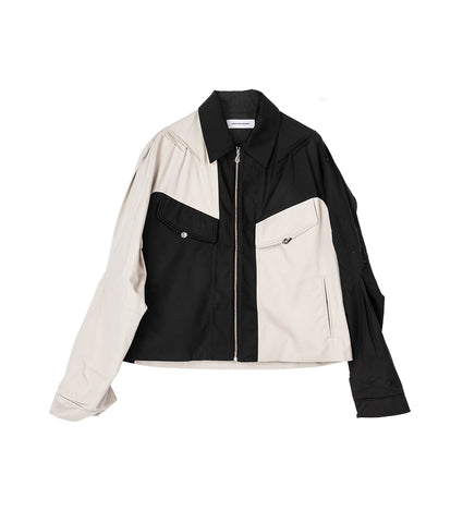 ALEC K-DART BLOUSON SEEDPEARL/BLACK SABLE