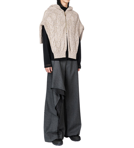 WOLVES DRAPE TROUSERS ASH GREY