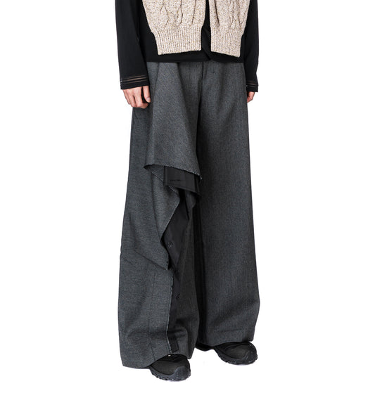 WOLVES DRAPE TROUSERS ASH GREY