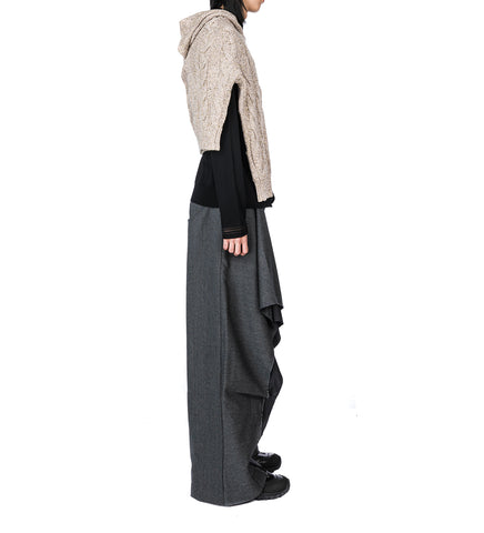WOLVES DRAPE TROUSERS ASH GREY