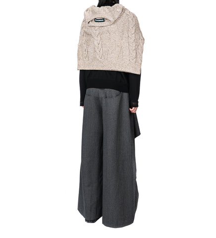 WOLVES DRAPE TROUSERS ASH GREY
