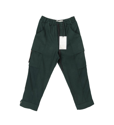 TABBED CARGO PANTS GREEN