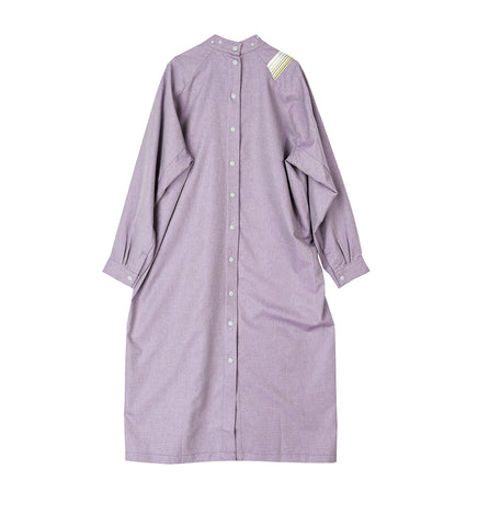 INEX SNAP LONG SHIRT VIOLET