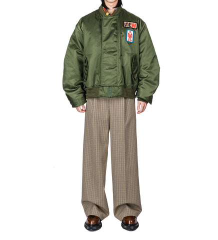 BEEP BEEP BOMBER EMBROIDERED PATCHES KHAKI