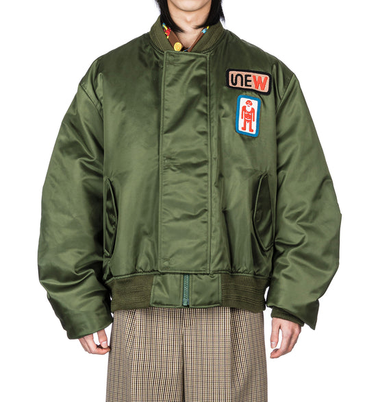 BEEP BEEP BOMBER EMBROIDERED PATCHES KHAKI