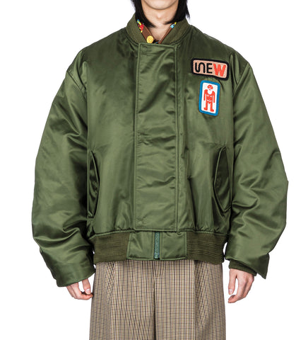 BEEP BEEP BOMBER EMBROIDERED PATCHES KHAKI