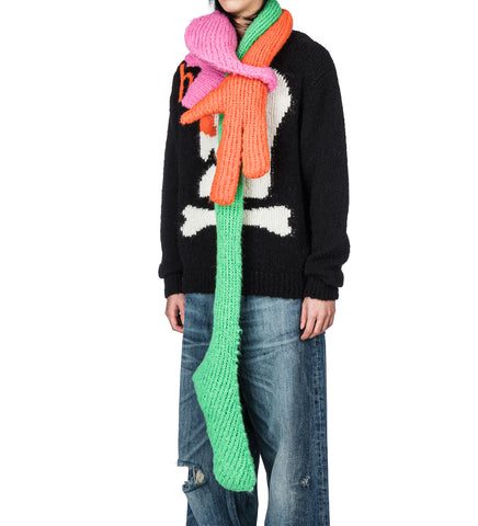ALIEN KNITTED SCARF PINK