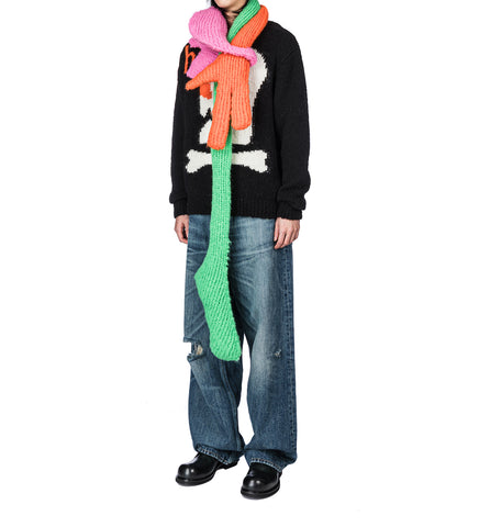 ALIEN KNITTED SCARF PINK