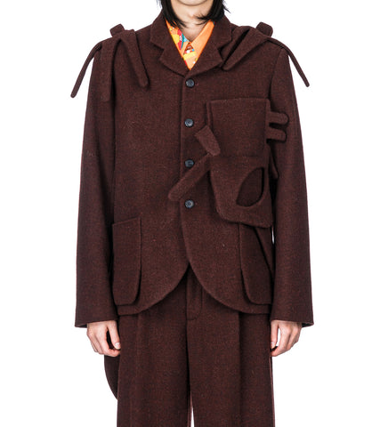 ALIEN BOXY BLAZER BORDEAUX