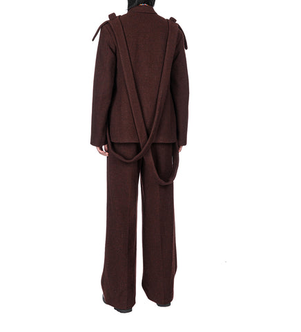 ALIEN BOXY BLAZER BORDEAUX