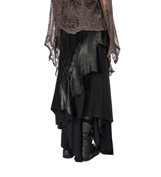 EUGENIA MIDI SKIRT BLACK