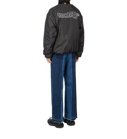 RECODED BY AALTO DOUBLE NYLON SWEATSHIRT BLACK