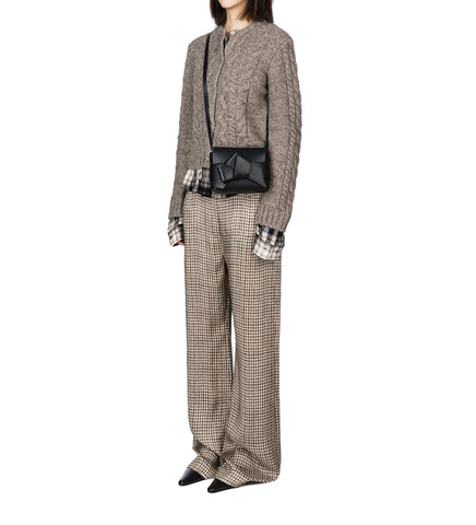 POLTANA CHECK FLUID CU TWILL BEIGE