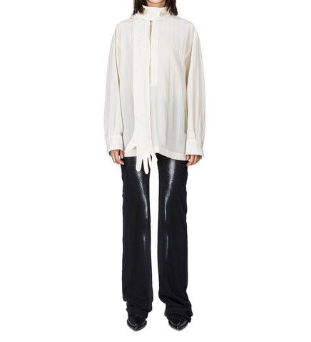 STRAIGHT TROUSER PRINTED BODY DUST BLACK/SILVER
