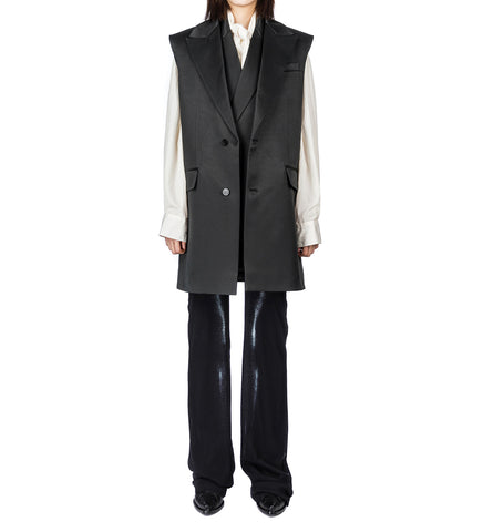 STRAIGHT TROUSER PRINTED BODY DUST BLACK/SILVER