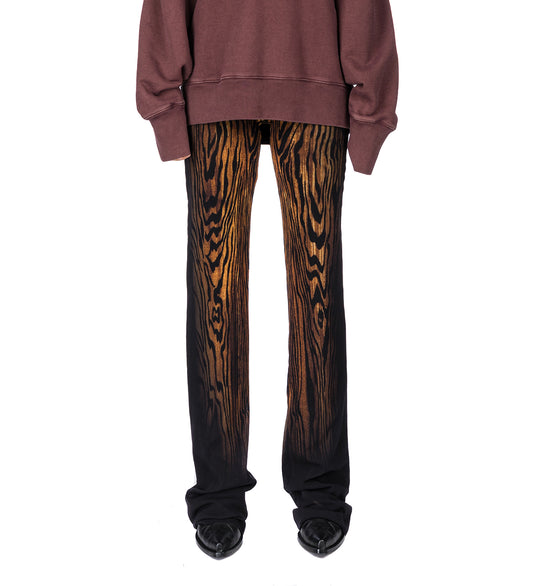 THE WOOD MESH TROUSER BLACK/BROWN