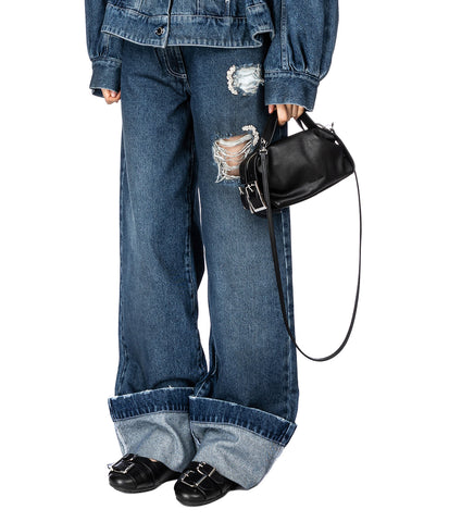 MINI BIKER BELT BAG BLACK