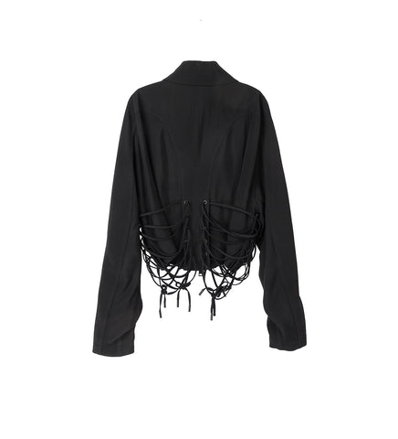 LACED JACKET BLACK