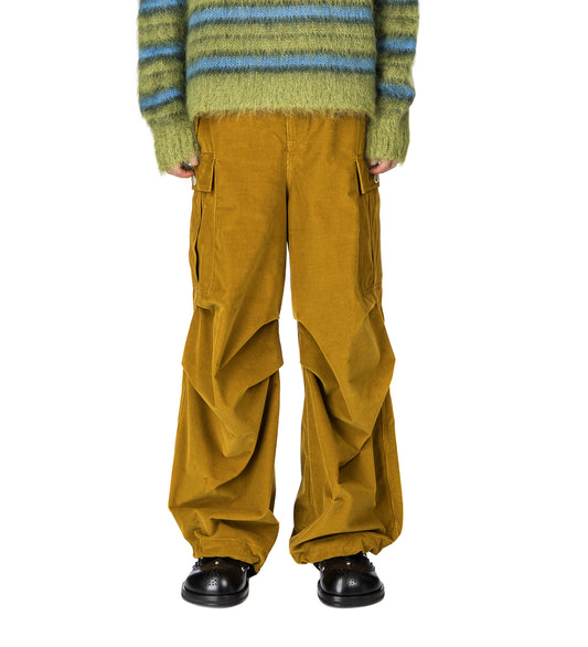 CORDUROY CARGO PANTS HONEY