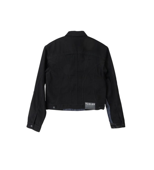 DENIM JACKET RAW BLUE/BLACK