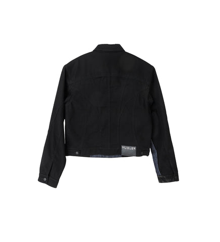 DENIM JACKET RAW BLUE/BLACK