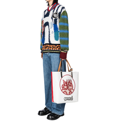 MULTICOLOUR WOOL CARDIGAN OCEAN