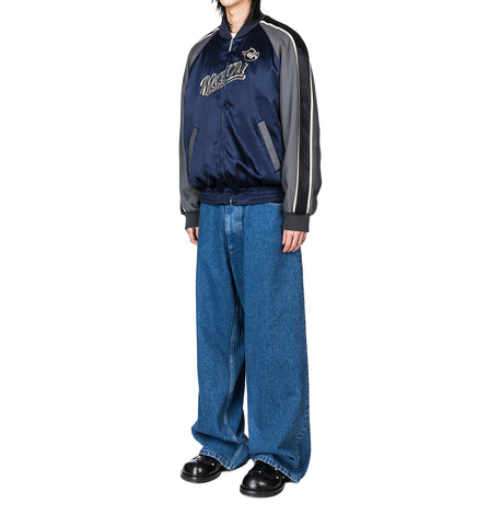 BLOCK BOMBER WITH PATCH DEEP BLUE