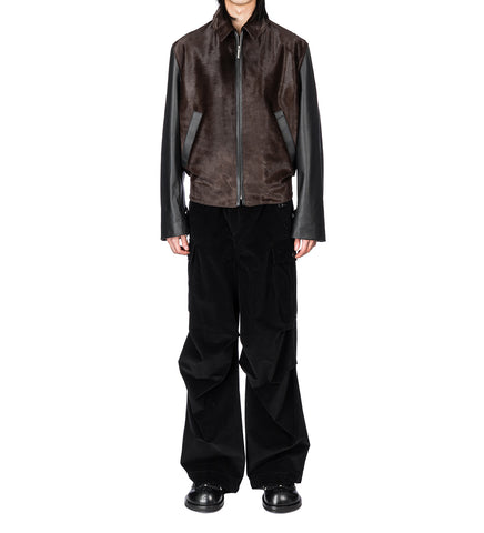 BIKER LEATHER JACKET BLACK