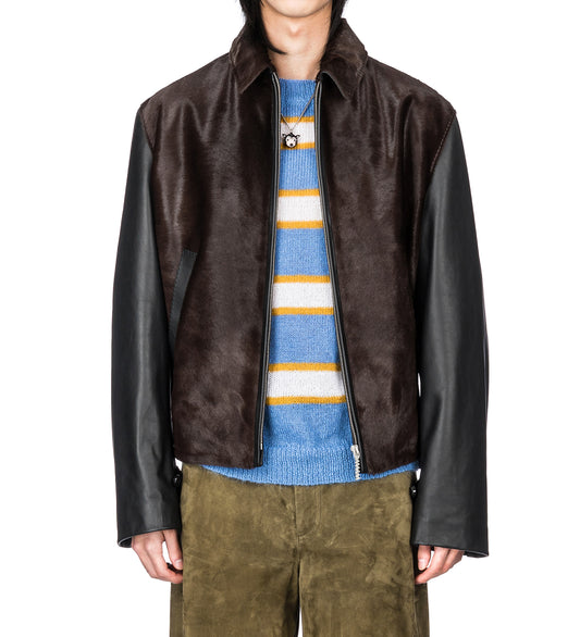 BIKER LEATHER JACKET BLACK