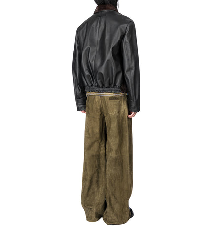 BIKER LEATHER JACKET BLACK