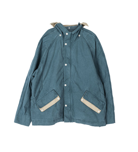 KIKO KOSTADINOV X THE DANTE COLLECTION DANTE HOODED PARKA WASHED NAVY