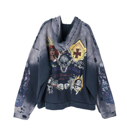 STAR ZIP UP LAVENDER MULTI