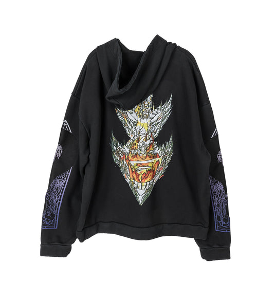 ENGULFED MEMORIES ZIP UP COAL