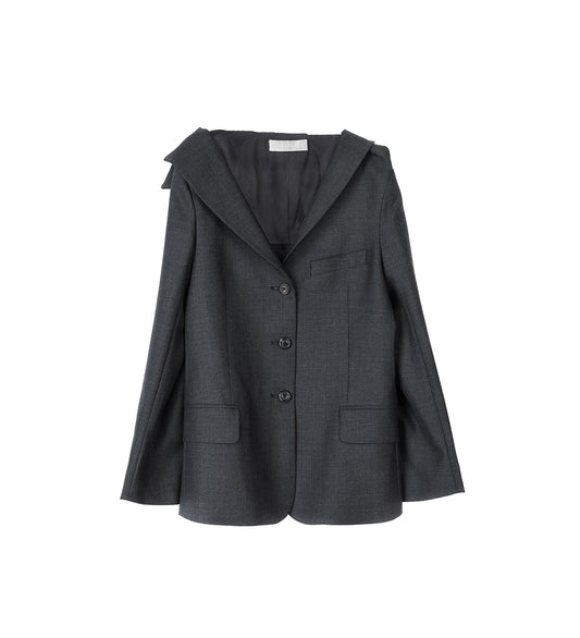 KAONASHI BLAZER PREMIUM CHARCOAL OFFICE WOOL