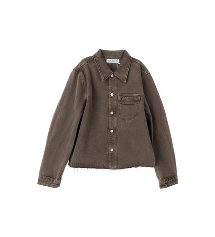 CUT REBIRTH JACKET CHOCO OVERDYE