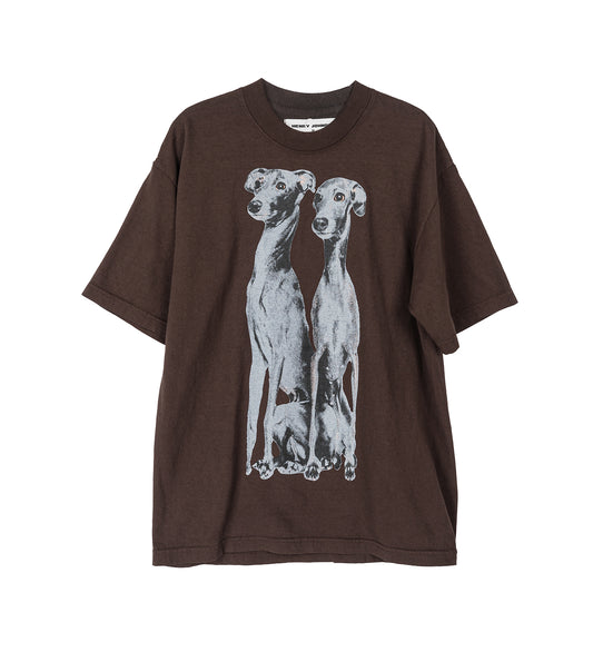 GREYHOUND TEE CHOCOLATE BROWN