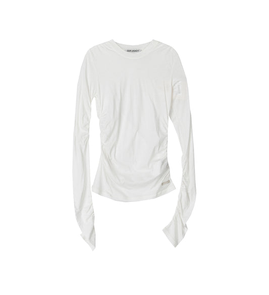 STRAIN SLIM LONGSLEEVE WHITE PARA COTTON