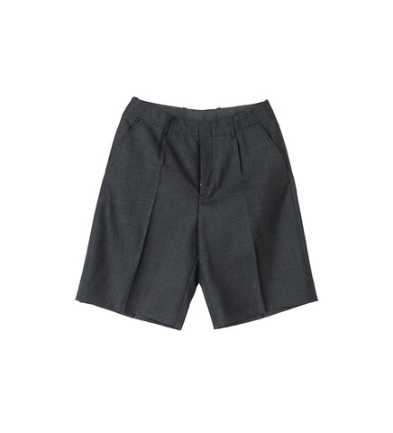 BORROWED SHORTS PREMIUM CHARCOAL OFFICE WOOL