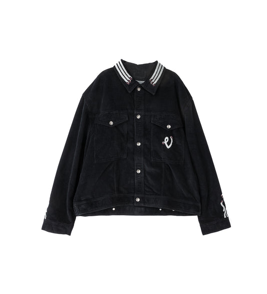 COSMOS CORDUROY JACKET BLACK