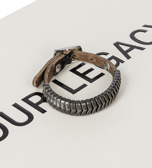 SPINE BRACELET BLACK CHROMEXCEL LEATHER