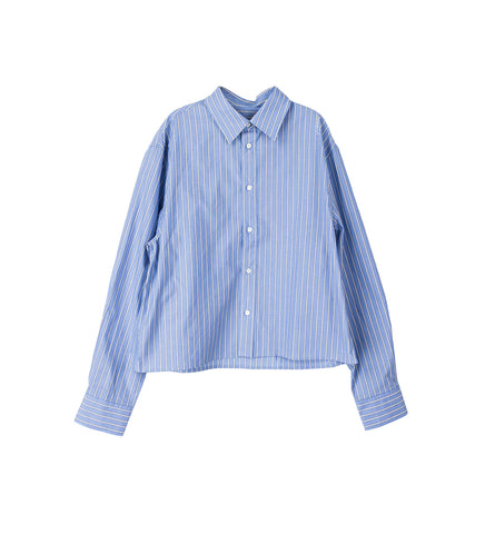 SHOULDER STITCH STRIPE SHIRT BLUE/WHITE