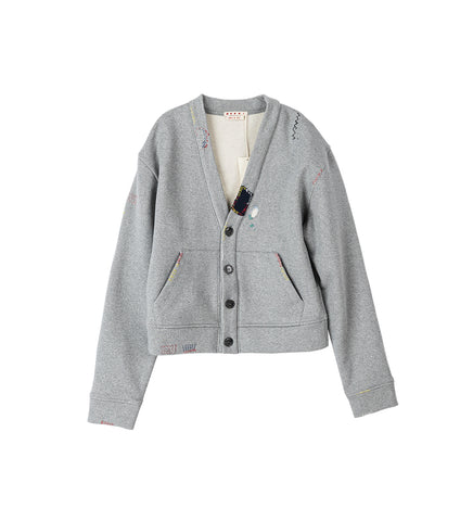 SWEATSHIRT CARDIGAN GREY