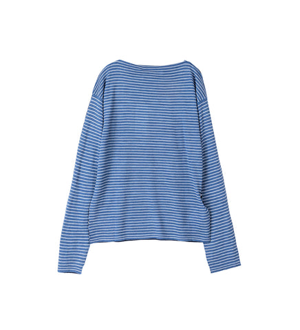 TWO PATERN SWEATER DARK BLUE/BLUE/WHITE