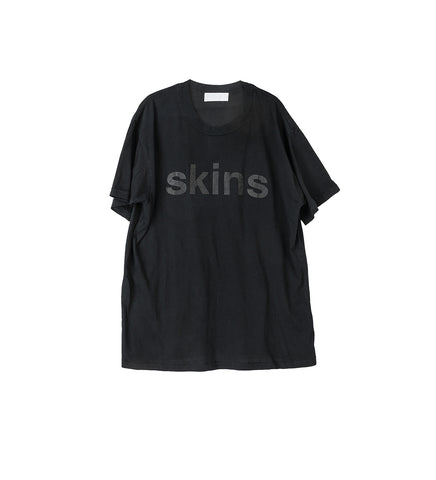 SKINS T-SHIRT WASHED BLACK