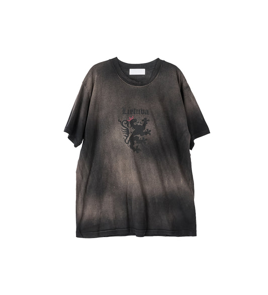 LITHUANIA CREST T-SHIRT VINTAGE BLACK