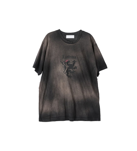 LITHUANIA CREST T-SHIRT VINTAGE BLACK