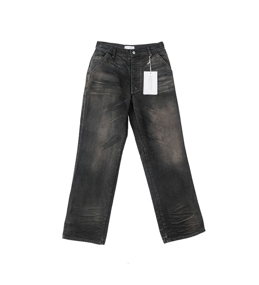 UNDERGROUND PAINTER PANTS BLACK CANVAS