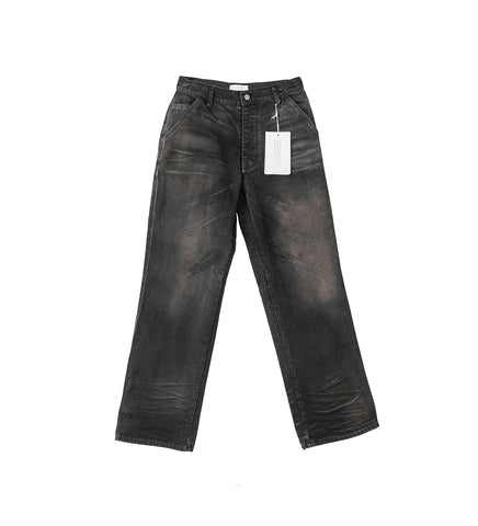 UNDERGROUND PAINTER PANTS BLACK CANVAS